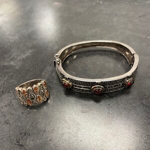 Judith Jack Marcasite Bangle and Ring Bundle.